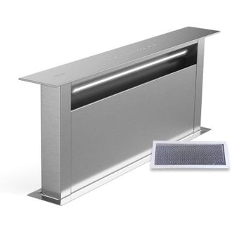 Klarstein Klarstein Royal Flush Eco - Cappa aspirante A scomparsa 713,8 m&sup3;/ora Boost Controllo touch Classe energetica A++