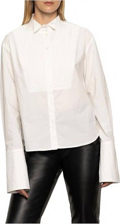 Sanctuary New Era Tuxedo Shirt In White