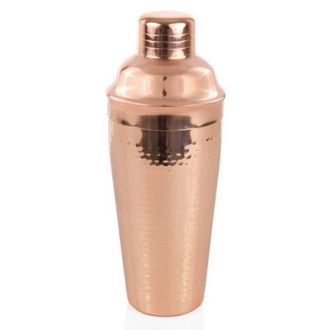 Twine Hammered Cocktail Shaker in Copper at Nordstrom