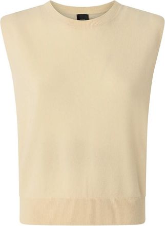 Pinko Round-neck Truien - Dames - Ronde hals truien - Beige - XS - Truien & Vesten