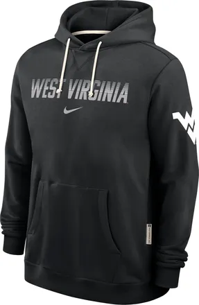 Nike West Virginia Sideline Standard Issue Nike Mens Dri-FIT College Pullover Hoodie in Black | 03AZ00AWVN-8DF