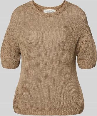 Marc O'Polo Boxy Fit Pullover aus Baumwoll-Mix in Beige, Gr&ouml;&szlig;e XXL