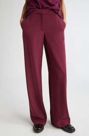Lafayette 148 New York Sullivan Silk Stretch Crepe de Chine Pants in Violet Ash at Nordstrom Rack, Size 12