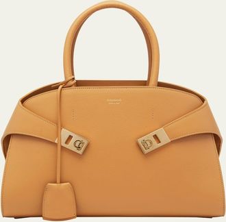 Ferragamo Hug Small Leather Top-Handle Bag