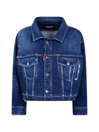 Dsquared2 Cropped Jeans Jacket