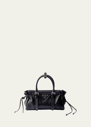 Prada Bonnie Leather Top-Handle Bag