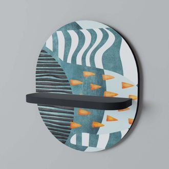 OEM Shrouded Shapes Estante Ovalado Negro