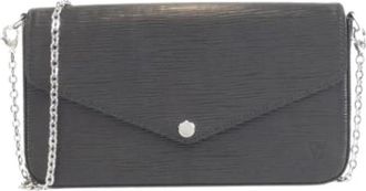 Louis Vuitton Pre-owned Clutches, female, Black, Size: ONE SIZE Pre-owned Epi Pochette Shoulder Bag