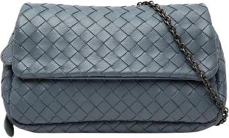 Bottega Veneta Borsa a tracolla in pelle intrecciata Pre-owned - - Pre-owned - Donna - Blu - ONE SIZE