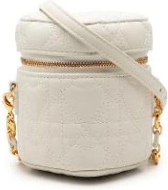 Dior Pre-owned Leather dior-bags - Dames - Vintage Mini Tas - Wit - ONE Size - Vintage