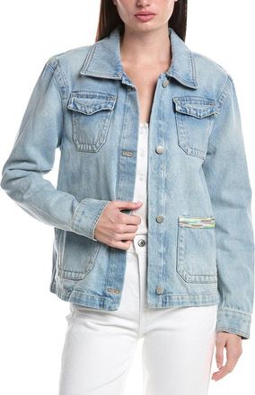 M Missoni Ombre Trim Denim Jacket