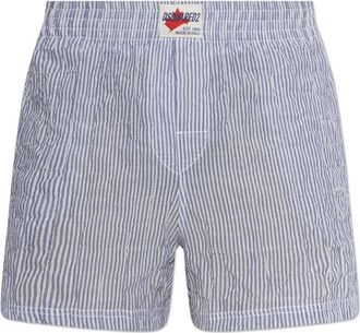Dsquared2 Ribbed Boxers - Heren - Onderbroek - Blauw - XL - Katoen - Ondergoed