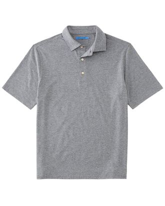 J.McLaughlin J.Mclaughlin Gray Peak Polo Knit Shirt