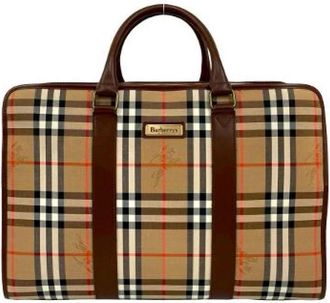 Burberry unisex, Pre-owned, Beige, Maat: ONE Size Leer