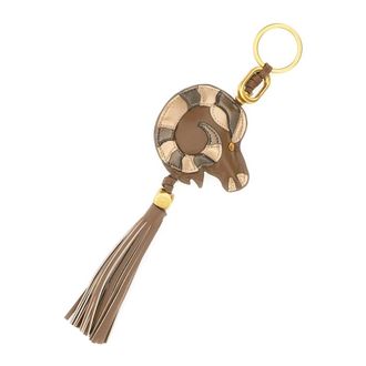 Gianni Chiarini Bag Accessories, female, Brown, Size: ONE SIZE Ariete Keychain