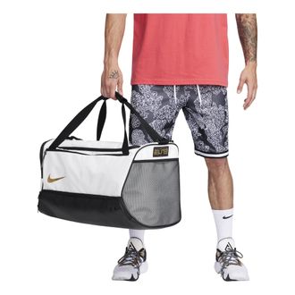Nike Hoops Elite 57L Basketball Training Duffle Bag White Black DX9789-100