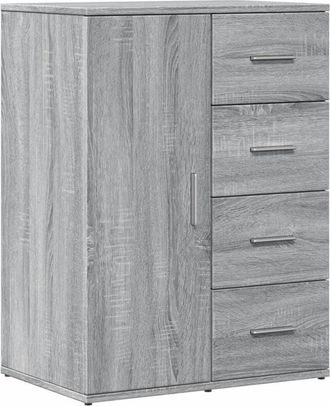 vidaXL Sideboard Grey Sonoma 59x39x80 cm Engineered Wood vidaXL
