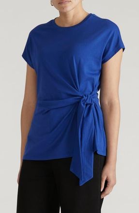 Universal Standard Crescent Side Tie Top in Ultramarine Blue at Nordstrom, Size Xxx-Large