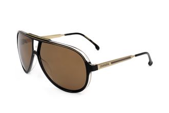 Carrera Mens 63 mm Black Sunglasses