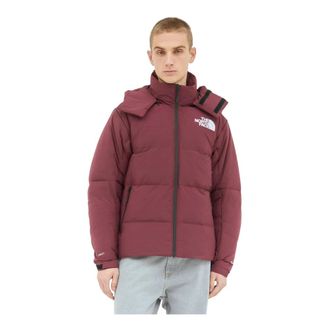 The North Face Baltoro Donsjas met Afneembare Capuchon - Heren - Ski Jassen - Rood - S - Nylon - Fitness