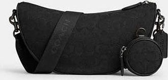 Coach Hall Soft Sling Bag In Signature Jacquard