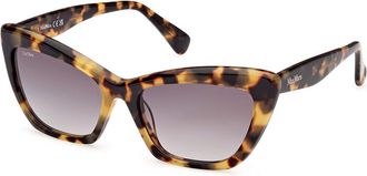 Max Mara MM0063 LOGO14 55B Womens Sunglasses Tortoiseshell Size 57