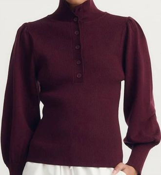 M&eacute;lissa Nepton Ash Sweater In Burgundy