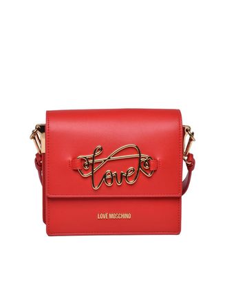 Love Moschino Structured Shoulder Bag With Gold-Tone Love Detail