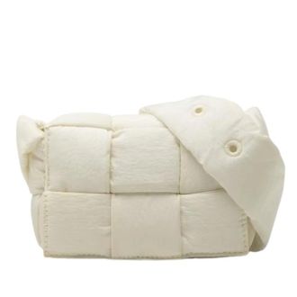 Bottega Veneta Pre-owned Nylon Crossbody Bag - Dames - Pre-owned - Wit - Maat: ONE Size Nylon