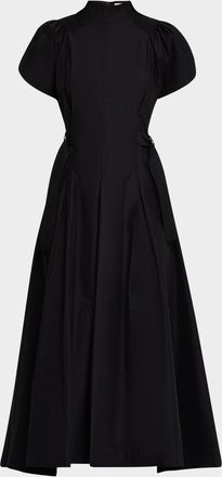3.1 Phillip Lim Puff Sleeve Flared Midi Dress