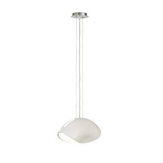 Netlighting Pasion Oval Pendant 3 Light E27 Gloss WhitePolished Chrome in White