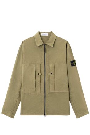 Stone Island S0298 ZIP OVERSHIRT Size: XXL, colour: KHAKI