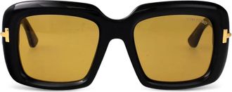 Tom Ford Eyewear Zonnebril met vierkant montuur - Zwart