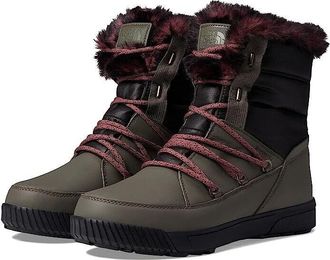 The North Face Sierra Luxe Women New Taupe Green Waterproof Winter Boots ZPO2396