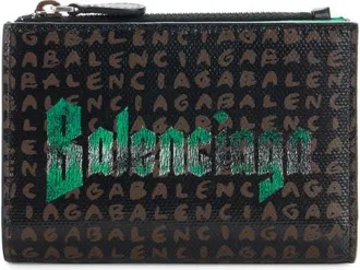 Balenciaga Snob Allover Logo Coated Canvas Bifold Wallet in Amaranth at Nordstrom