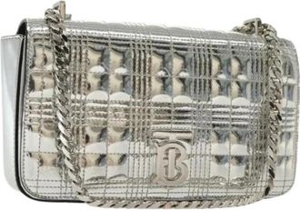 Burberry Pre-owned Coated Canvas Schoudertas - Dames - Vintage Mini Tas - Grijs - ONE Size - Vintage