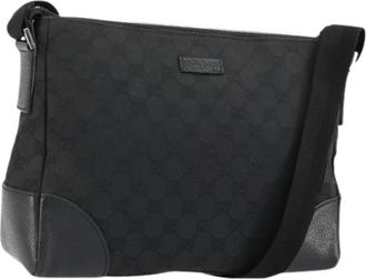 Gucci Pre-owned Cross Body Bags, female, Black, Size: ONE SIZE Pre-owned Vintage Shoulder Bag