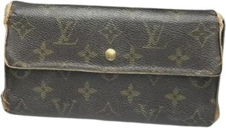 Louis Vuitton Pre-owned Wallets, female, Brown, Size: ONE SIZE Pre-owned Vintage Leather Wallet