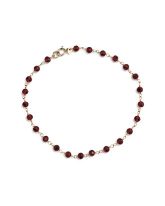 Jewelmak 14K Garnet Bracelet