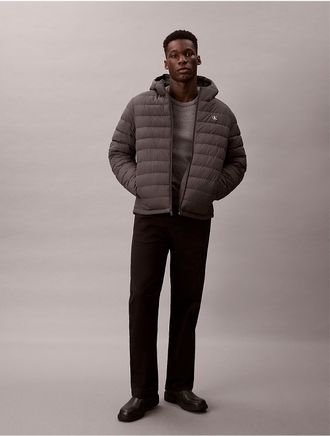 Calvin Klein Jeans Calvin Klein Mens Ripstop Packable Puffer Jacket - Grey - 2XL