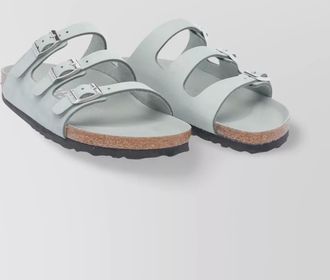 Birkenstock round toe triple buckle sandals