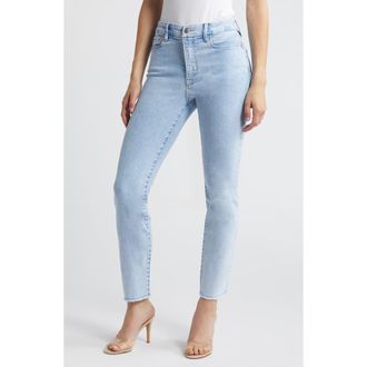 Good American Good Classic Inset Ankle Slim Jeans in Indigo454 at Nordstrom Rack, Size 00