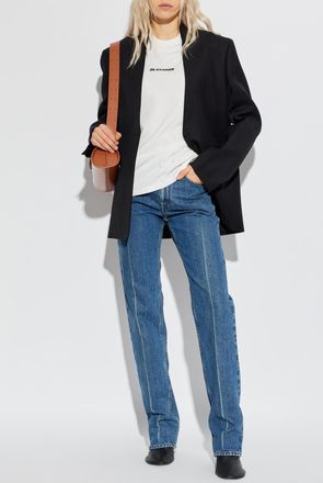 Jil Sander T-shirt With Logo, Womens, White