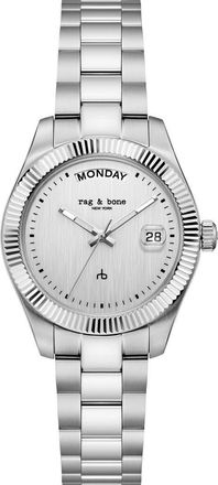 Rag & Bone Lex Bracelet Watch, 34mm in Silver at Nordstrom