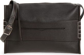 J.W.Anderson Loafer Suede Messenger Bag in Chocolate Brown 660 at Nordstrom
