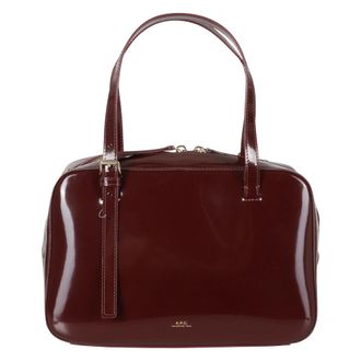 A.P.C. A.p.c. - Virginie Box Bag - Dames - Tassen - Bruin - Maat: ONE Size Katoen