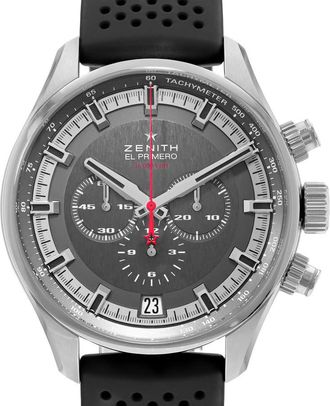Zenith Pre-owned Zenith El Primero Sport Chronograph Grey Dial Mens Watch 03.2280.400/91.R576