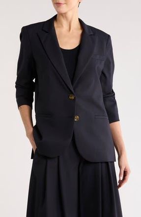 TWP Solid Stretch Wool Blazer in Midnight at Nordstrom Rack, Size Medium