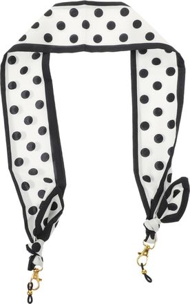 OSALADI Bohemian Style Eyeglasses Lanyard and Mask Holder Chain for Women Dot Design Adjustable Length Soft Silk Material for Daily Use and Outdoor Activities