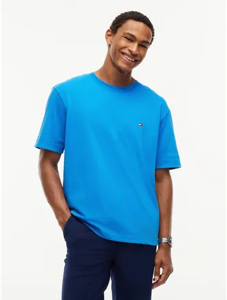 Tommy Hilfiger Mens Marina Club Logo Cuffed T-Shirt - Liberty Blue - XXL